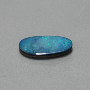 1,30 ctw natürlicher mehrfarbiger Opal-Dublette, Fantasieschliff, Lichtundurchlässig