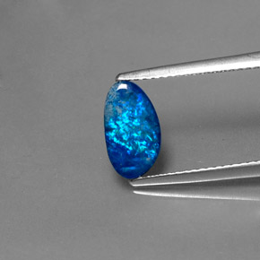 0,97 ctw natürlicher mehrfarbiger Opal-Dublette, Fantasieschliff, Lichtundurchlässig