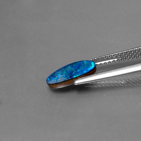 0,97 ctw natürlicher mehrfarbiger Opal-Dublette, Fantasieschliff, Lichtundurchlässig
