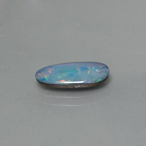 0,98 ctw natürlicher mehrfarbiger Opal-Dublette, Fantasieschliff, Lichtundurchlässig