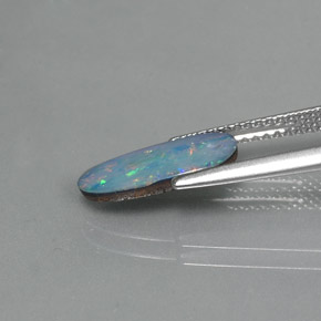 0,98 ctw natürlicher mehrfarbiger Opal-Dublette, Fantasieschliff, Lichtundurchlässig