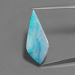 7,20 ctw natürlicher mehrfarbiger Opal-Dublette, Fantasieschliff, Lichtundurchlässig