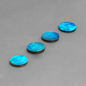  ct natürliche mehrfarbiger Opal-Dublette-Edelsteine, Oval Schliff, Lichtundurchlässig