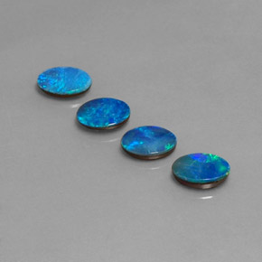  ct natürliche mehrfarbiger Opal-Dublette-Edelsteine, Oval Schliff, Lichtundurchlässig