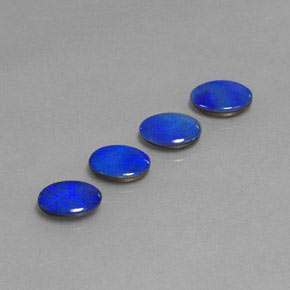  ct natürliche mehrfarbiger Opal-Dublette-Edelsteine, Oval Schliff, Lichtundurchlässig