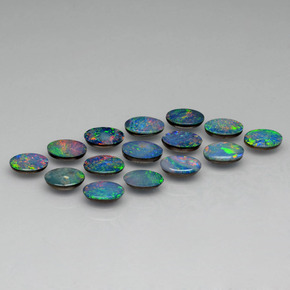  ct natürliche Mehrfarbig Opal-Wams-Edelsteine, Oval Schliff, Lichtundurchlässig