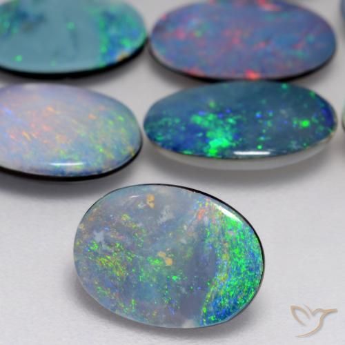 9,17 ctw natürlicher Mehrfarbig Opal-Wams, Oval, Lichtundurchlässig