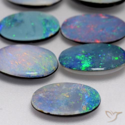 9,17 ctw natürlicher Mehrfarbig Opal-Wams, Oval, Lichtundurchlässig