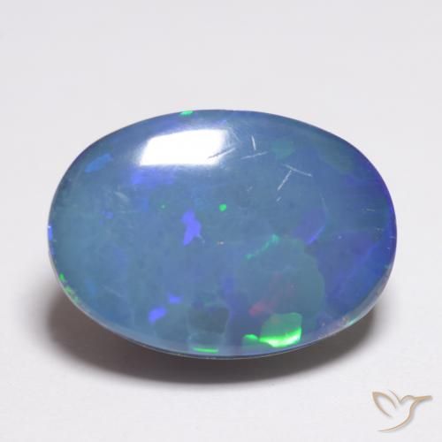 2.91ct Natürlicher Mehrfarbig Opal-Wams, Oval, Lichtundurchlässig