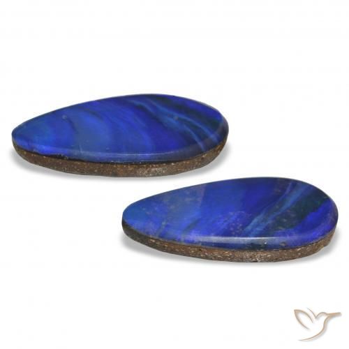 3.19 ct natürliche Mehrfarbig Blaugrün Opal-Wams-Edelsteine, Birnenform, Lichtundurchlässig