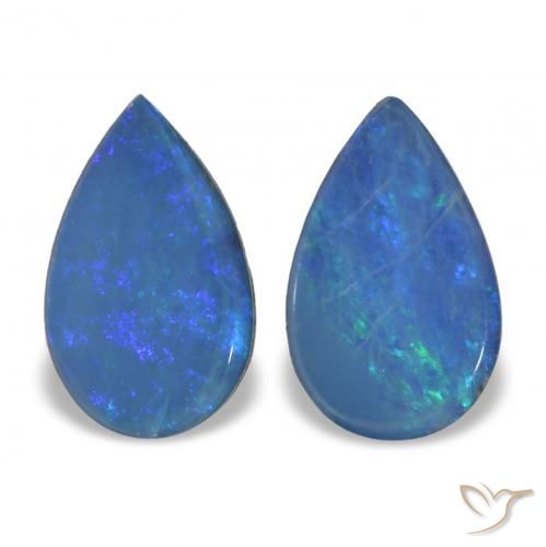 1.17ctw Mehrfarbig Opal-Wams, Birnenform, Lichtundurchlässig