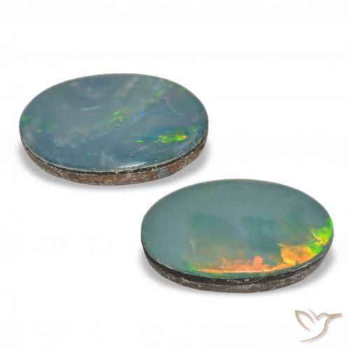 2.05 ct natürliche Mehrfarbig Opal-Wams-Edelsteine, Oval Schliff, Lichtundurchlässig