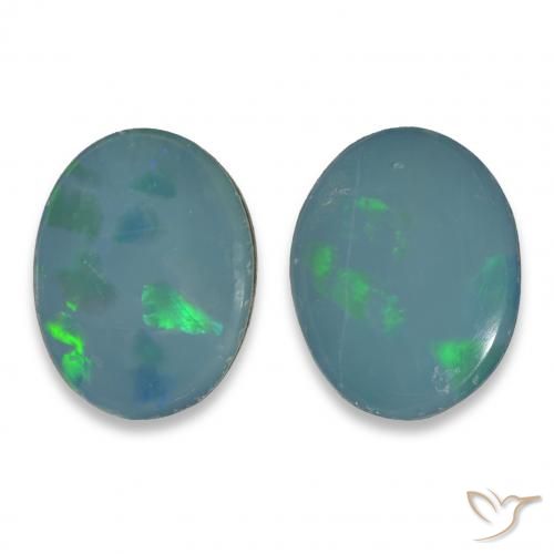 2.31ctw Mehrfarbig Opal-Wams, Oval, Lichtundurchlässig