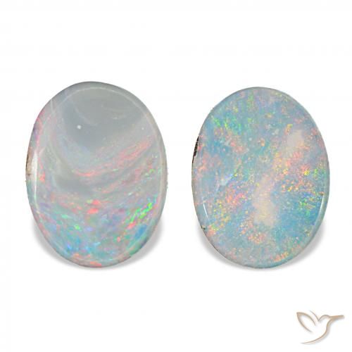 2.15ctw Mehrfarbig Opal-Wams, Oval, Lichtundurchlässig