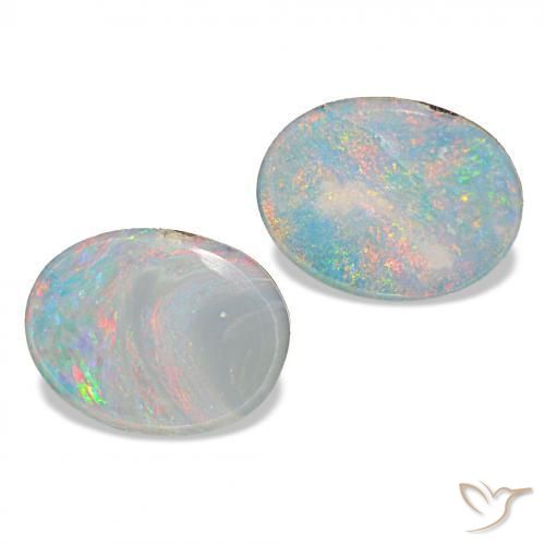 2.15 ct natürliche Mehrfarbig Opal-Wams-Edelsteine, Oval, Lichtundurchlässig