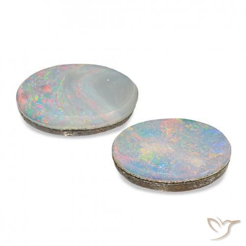 2.15 ct natürliche Mehrfarbig Opal-Wams-Edelsteine, Oval, Lichtundurchlässig