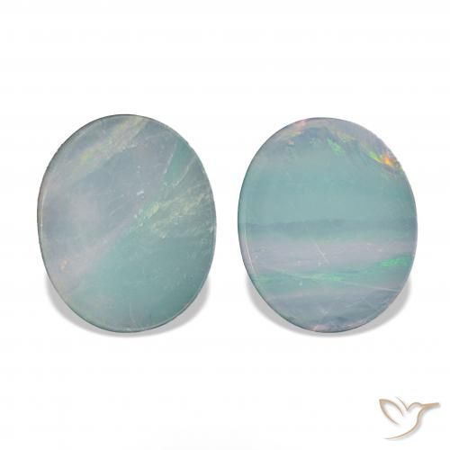 4.14ctw Mehrfarbig Opal-Wams, Oval, Lichtundurchlässig