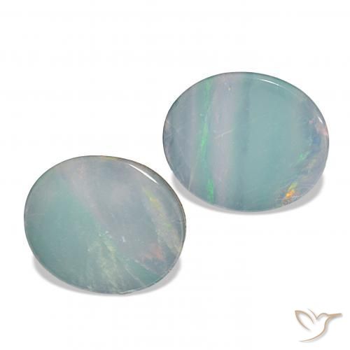 4.14 ct natürliche Mehrfarbig Opal-Wams-Edelsteine, Oval, Lichtundurchlässig