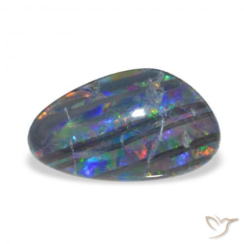 3.25ct Mehrfarbig Opal-Triplett, Fantasie, Lichtundurchlässig