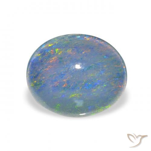 2.42ct Mehrfarbig Opal-Triplett, Oval, Lichtundurchlässig