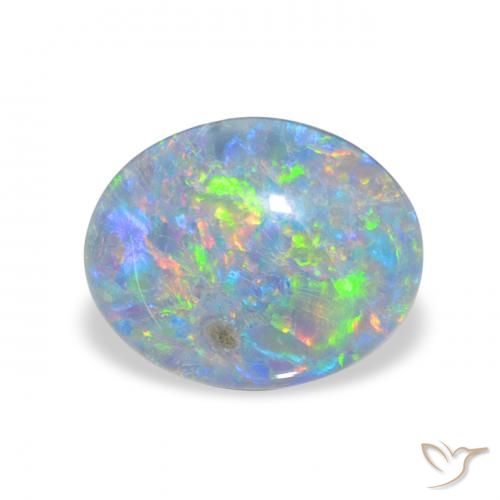 2.31ct Natürlicher Mehrfarbig Opal-Triplett, Oval, Lichtundurchlässig