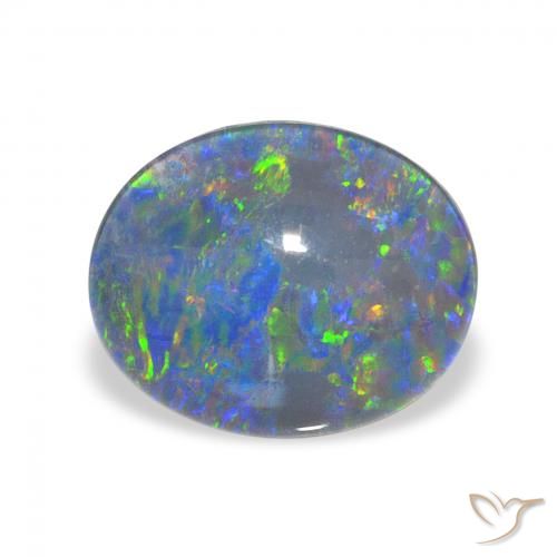 2.68ct Mehrfarbig Opal-Triplett, Oval, Lichtundurchlässig