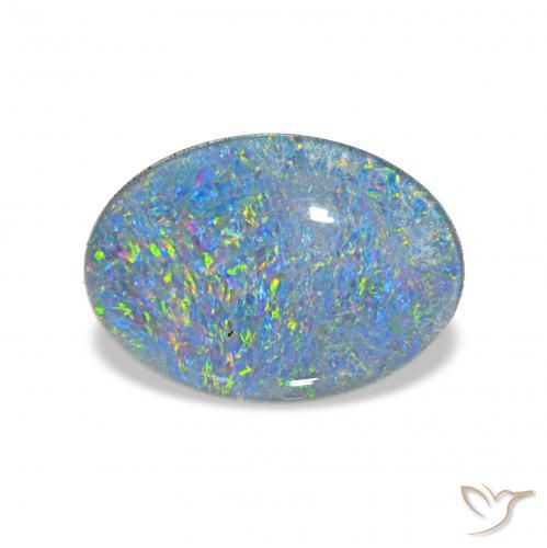 3.52ct Mehrfarbig Opal-Triplett, Oval, Lichtundurchlässig