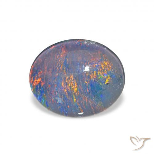 2.51ct Mehrfarbig Opal-Triplett, Oval, Lichtundurchlässig
