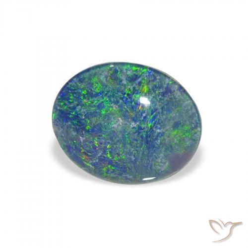 9,17 ctw natürlicher Mehrfarbig Opal Triplet, Oval, Lichtundurchlässig