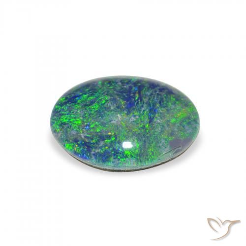 9,17 ctw natürlicher Mehrfarbig Opal Triplet, Oval, Lichtundurchlässig