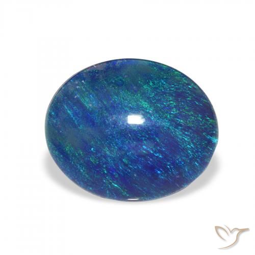 2.94ct Natürlicher Mehrfarbig Opal-Triplett, Oval, Lichtundurchlässig