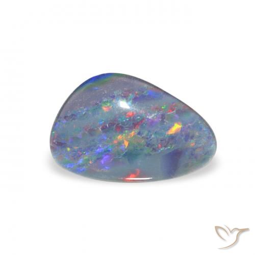 1.63ct Mehrfarbig Opal-Triplett, Fantasie, Lichtundurchlässig