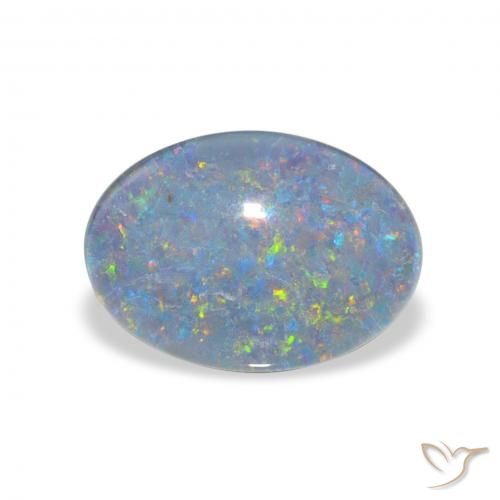 3.74ct Mehrfarbig Opal-Triplett, Oval, Lichtundurchlässig
