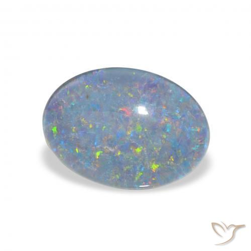 9,17 ctw natürlicher Mehrfarbig Opal-Triplett, Oval, Lichtundurchlässig