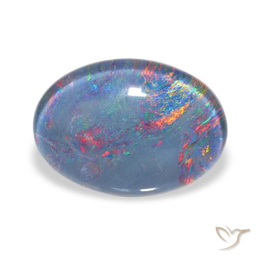 4.28ct Mehrfarbig Opal-Triplett, Oval, Lichtundurchlässig