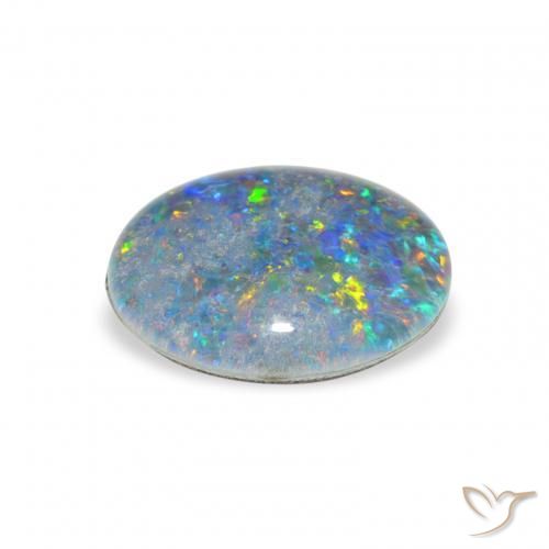 9,17 ctw natürlicher Mehrfarbig Opal-Triplett, Oval, Lichtundurchlässig
