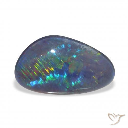 3.60ct Mehrfarbig Opal-Triplett, Fantasie, Lichtundurchlässig