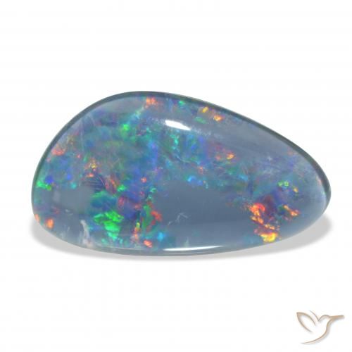 7.34ct Natürlicher Mehrfarbig Opal-Triplett, Fantasie, Lichtundurchlässig