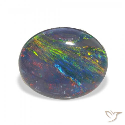 2.71ct Natürlicher Mehrfarbig Opal-Triplett, Oval, Lichtundurchlässig