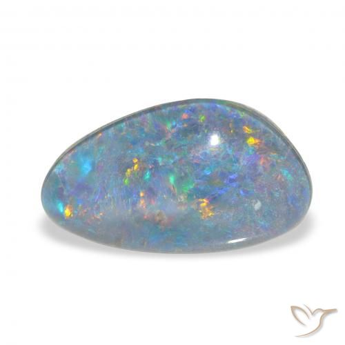 3.39ct Mehrfarbig Opal-Triplett, Fantasie, Lichtundurchlässig