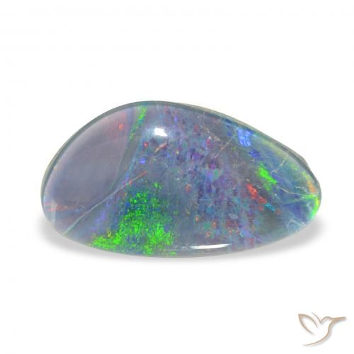 3.21ct Mehrfarbig Opal-Triplett, Fantasie, Lichtundurchlässig