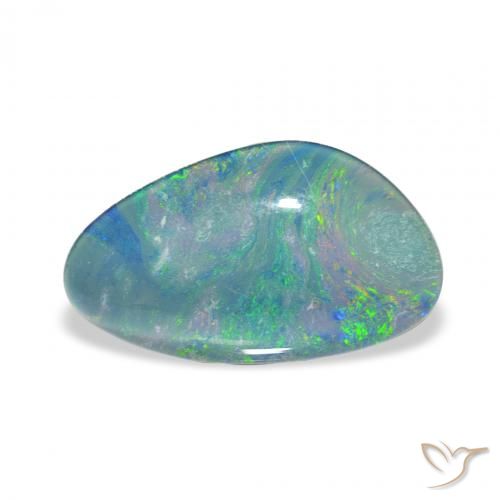 3.34ct Natürlicher Mehrfarbig Opal-Triplett, Fantasie, Lichtundurchlässig
