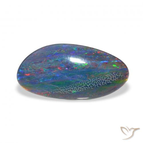 3.38ct Mehrfarbig Opal-Triplett, Fantasie, Lichtundurchlässig