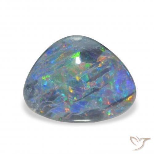 3.95ct Mehrfarbig Opal-Triplett, Fantasie, Lichtundurchlässig