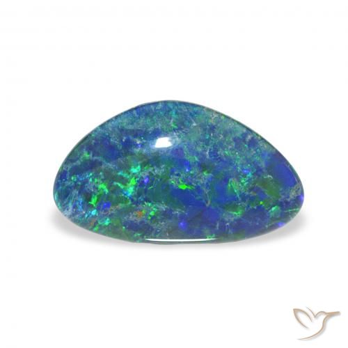 2.33ct Mehrfarbig Opal-Triplett, Fantasie, Lichtundurchlässig