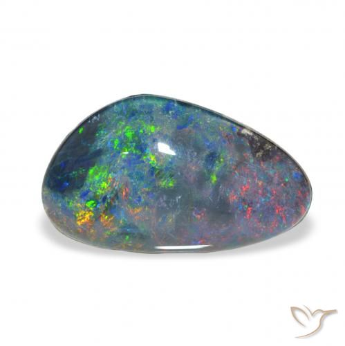3.73ct Natürlicher Mehrfarbig Opal-Triplett, Fantasie, Lichtundurchlässig