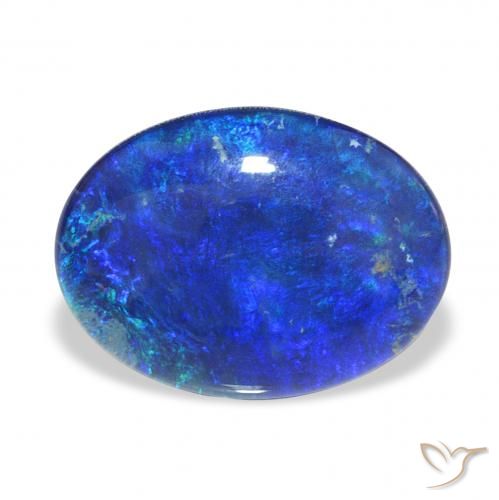 5.72ct Natürlicher Mehrfarbig Opal-Triplett, Oval, Lichtundurchlässig