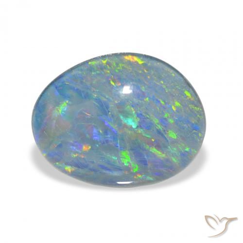 9.36ct Mehrfarbig Opal-Triplett, Fantasie, Lichtundurchlässig