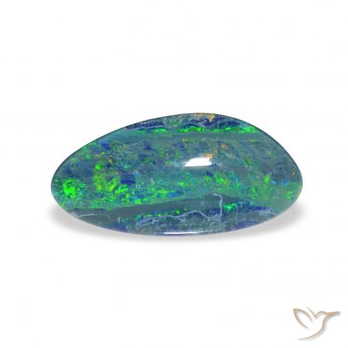 2.52ct Mehrfarbig Opal-Triplett, Fantasie, Lichtundurchlässig