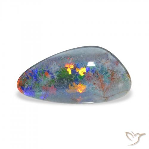 3.56ct Mehrfarbig Opal-Triplett, Fantasie, Lichtundurchlässig